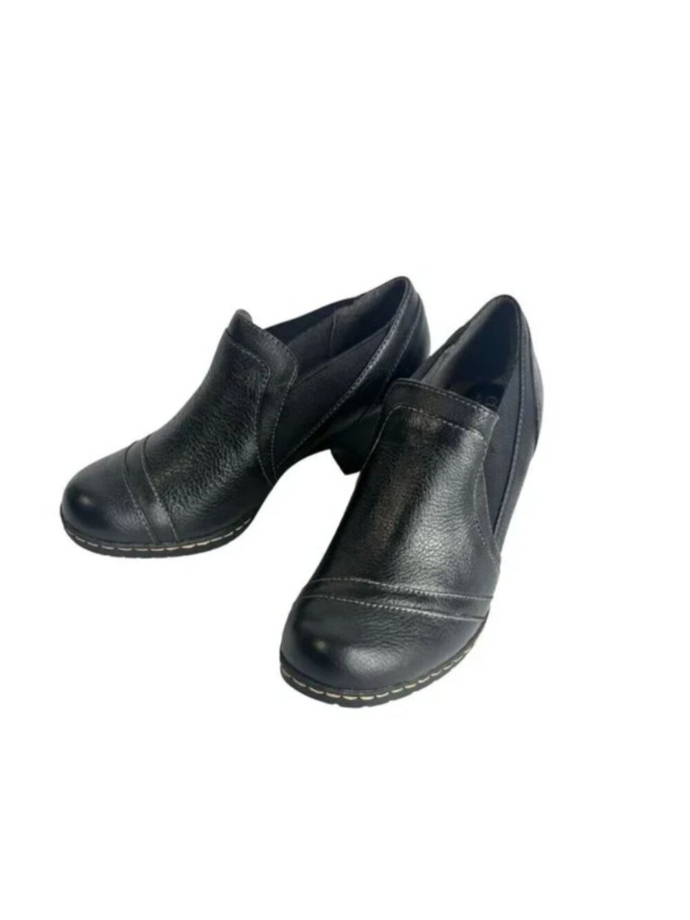 EuroSoft Tami Slip On Leather Mule Wmns Shoe Shootie 6.5 Black New Other